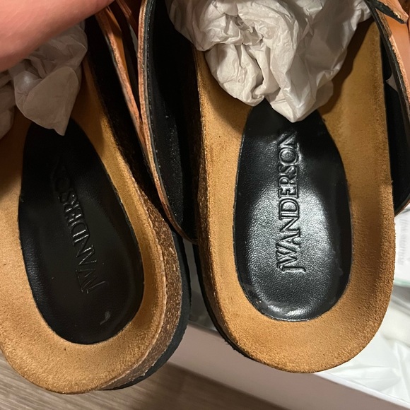 JW ANDERSON gold chain mules loafer - Picture 3 of 7